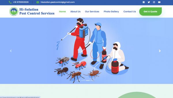 Hi-Solution Pest Control Services, website company design in raipur